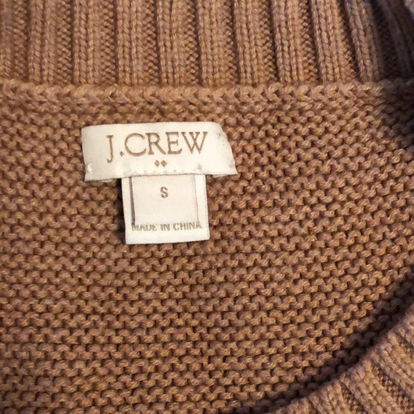 J.CREW Mercantile Sweater Womens Tan Merino Wool Blend Crew Neck Pullover - Picture 3 of 3